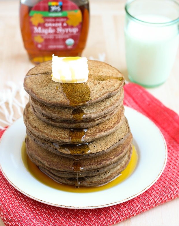 Buckwheat Gingerbread Pancakes {gluten-free and dairy-free} 