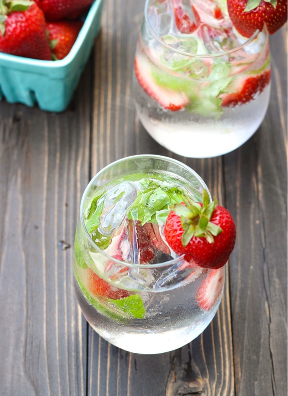 Strawberry Basil Lime Coolers 