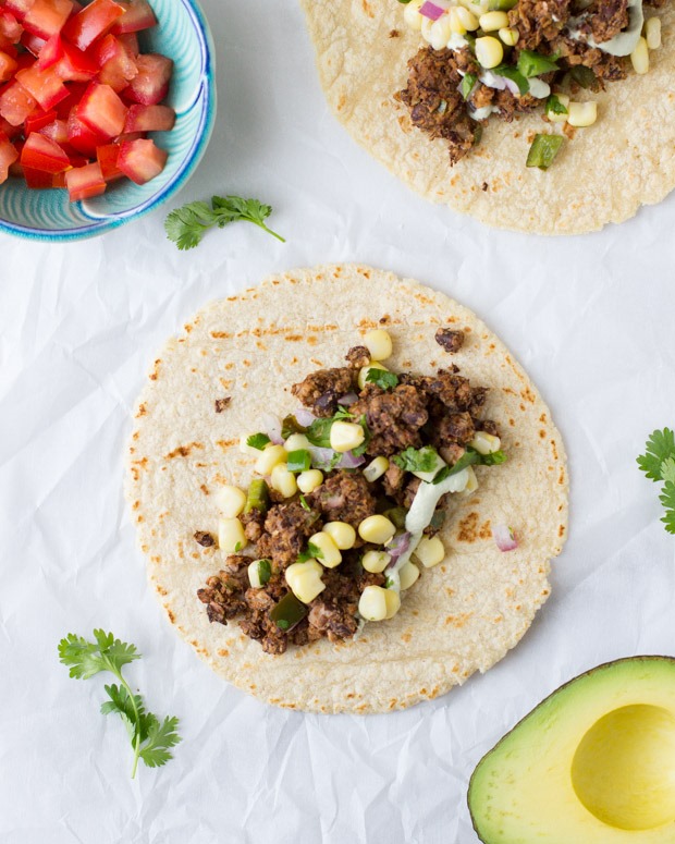 Black Bean Pecan Tacos With Lime Pepita Cream Making Thyme For Health