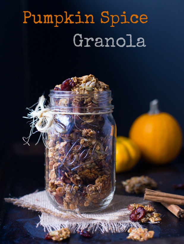 Pumpkin Spice Granola- tastes amazing and makes your house smell incredible! #refinedsugarfree