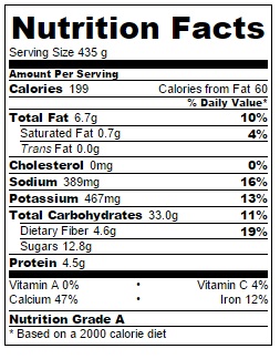 What are the nutrition facts for steel-cut oats?