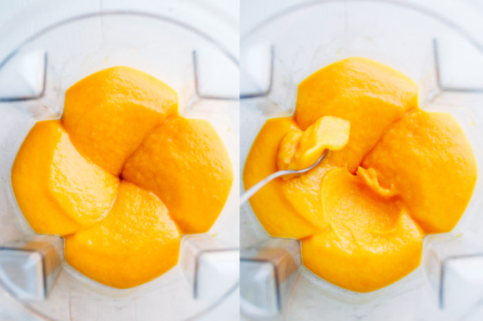 Mango Turmeric Sorbet- just 3 simple ingredients for this healthy and refreshing treat! | Making Thyme for Health