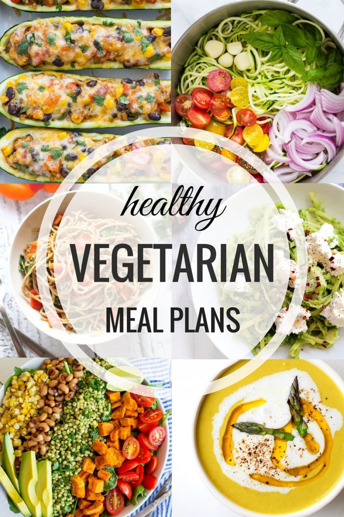 Healthy Vegetarian Meal Plans- an entire week of quick, easy and nutritious meals that the whole family will love! (with vegan and gluten-free options)