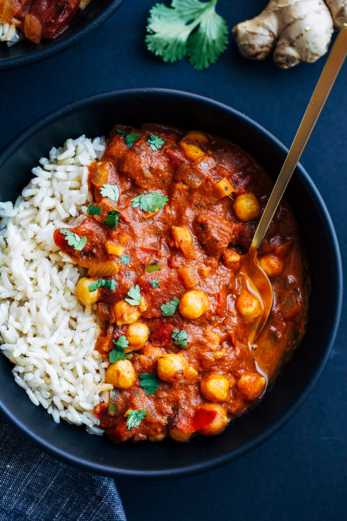 One Pot Chickpea Tiki Masala from Making Thyme for Health