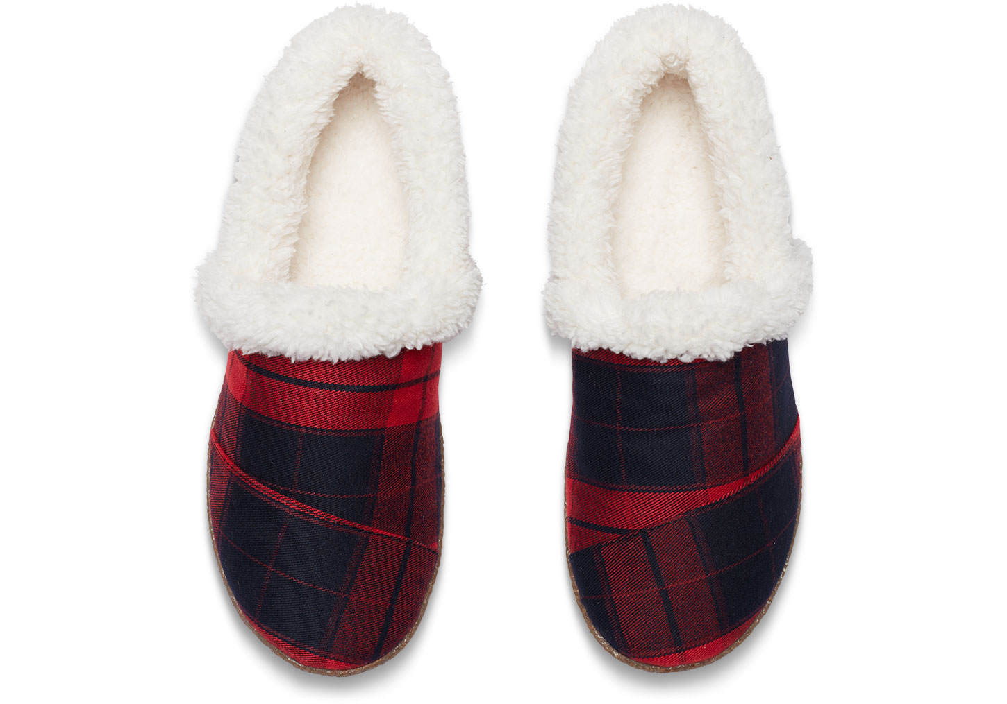 plaid house slippers