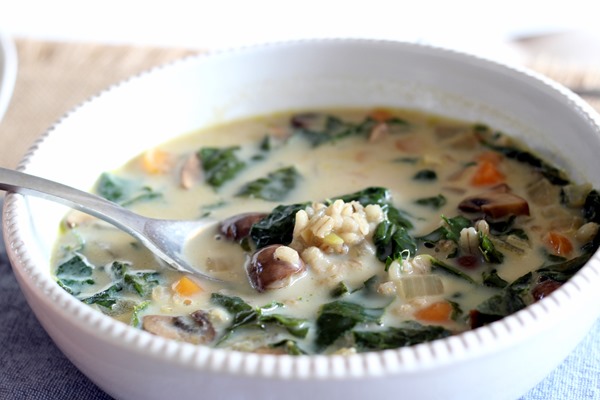 Comforting Mushroom Barley Soup