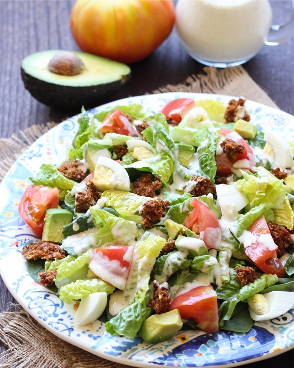 Healthy Cobb Salad with Yogurt Ranch Dressing 14