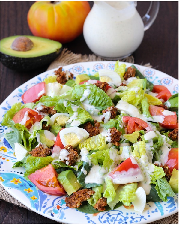 Healthy Cobb Salad with Yogurt Ranch Dressing 5