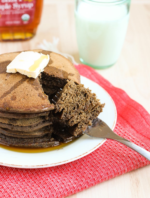 Buckwheat Gingerbread Pancakes {gluten-free and dairy-free} 
