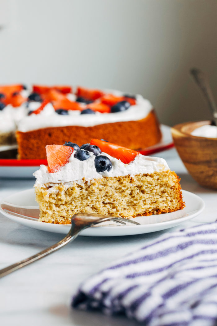 Strawberry Keto Cake with Cream Cheese Frosting - Family on Keto