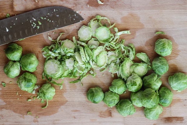 One Skillet Brussel Sprouts and Sausage   