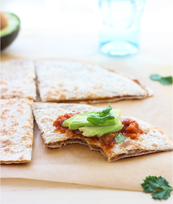 The Easiest 4 Ingredient Quesadillas | makingthymeforhealth.com #vegetarian #appetizers #easy