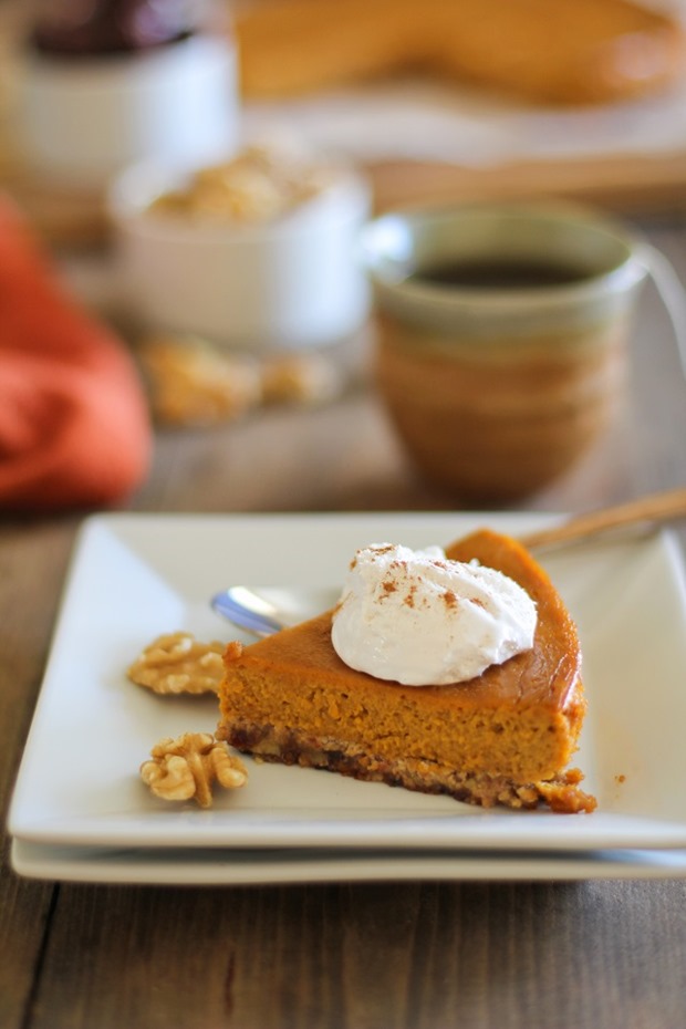 Paleo Pumpkin Pie from The Roasted Root