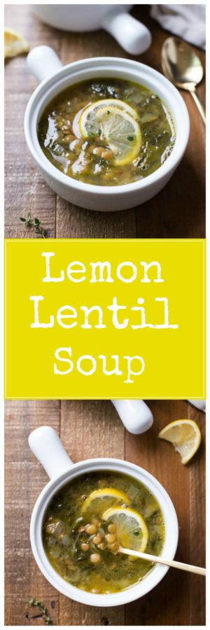 Lemony Lentil and Greens Soup - Making Thyme for Health