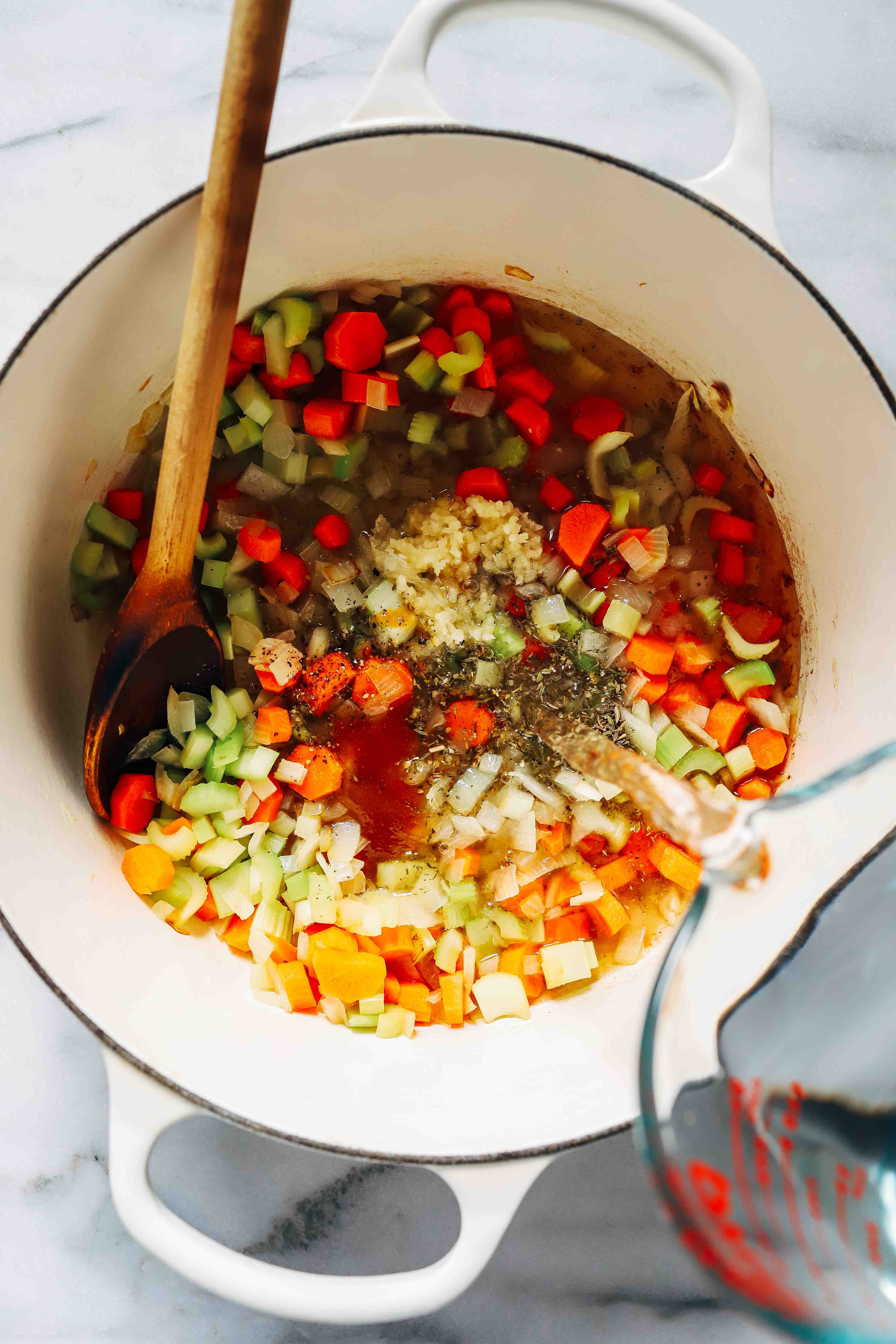 Tofu 'Chicken' Noodle Soup- packed with flavor and protein, you won't miss the chicken in this plant-based version of the classic chicken noodle soup. (vegan with gluten-free option)