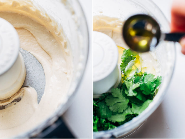 This creamy avocado hummus is packed full of flavor from fresh citrus, jalapeno, garlic and herbs. It's perfect for entertaining or for healthy snacks!