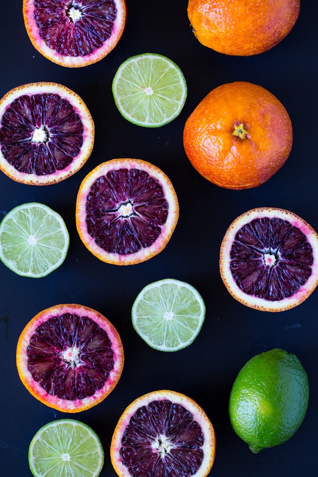 Skinny Blood Orange Margaritas- made with just 4 simple ingredients and only 77 calories each!