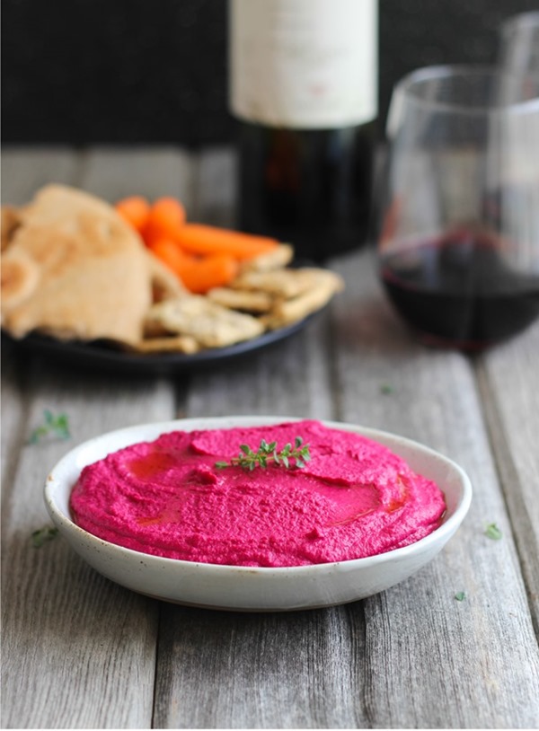 Creamy Roasted Beet Hummus