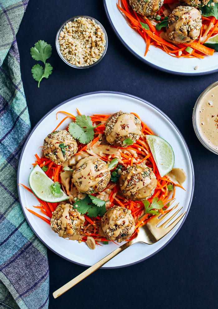 Thai Quinoa Meatballs from Everyday Cooking (vegan, gluten-free) | Making Thyme for Health