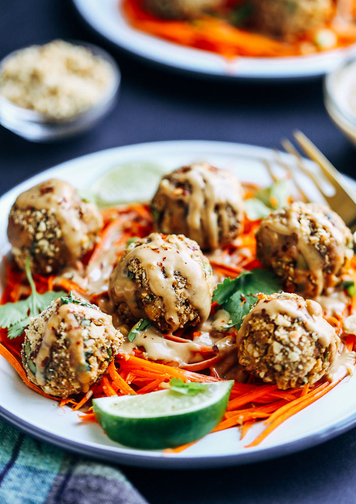 Thai Quinoa Meatballs from Everyday Cooking (vegan, gluten-free) | Making Thyme for Health