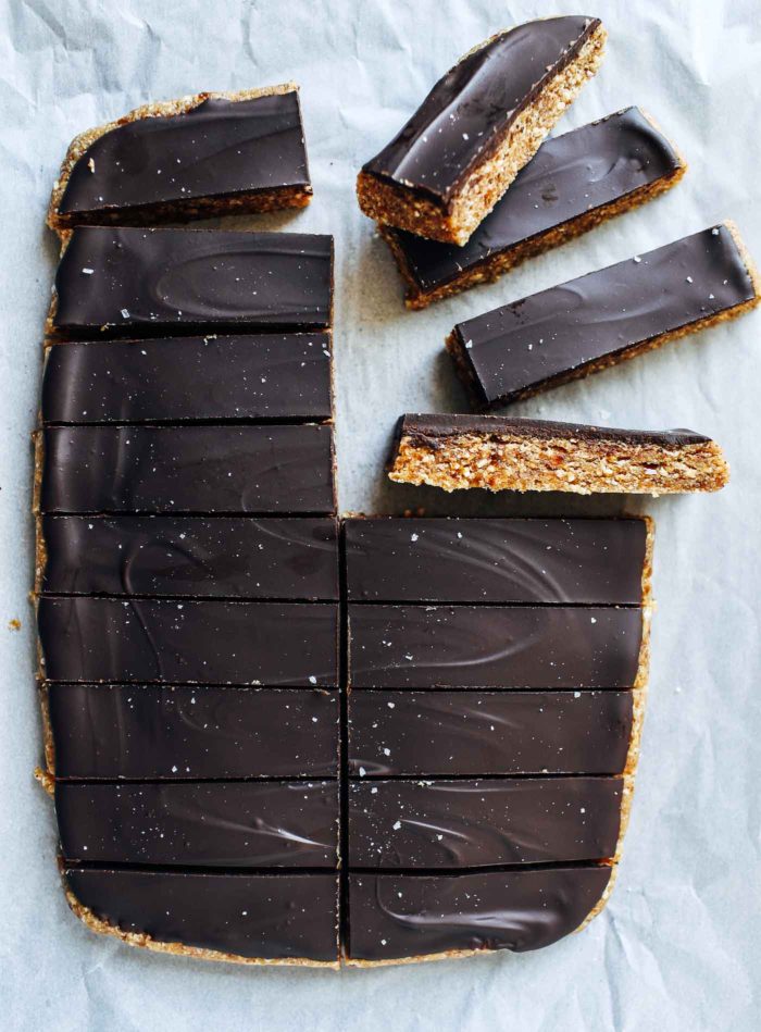 Healthy Chocolate Peanut Butter Candy Bars- a healthier sweet treat made from secretly nutritious ingredients. You won't believe how easy they are to make! (vegan, gluten-free and refined sugar-free) | Making Thyme for Health