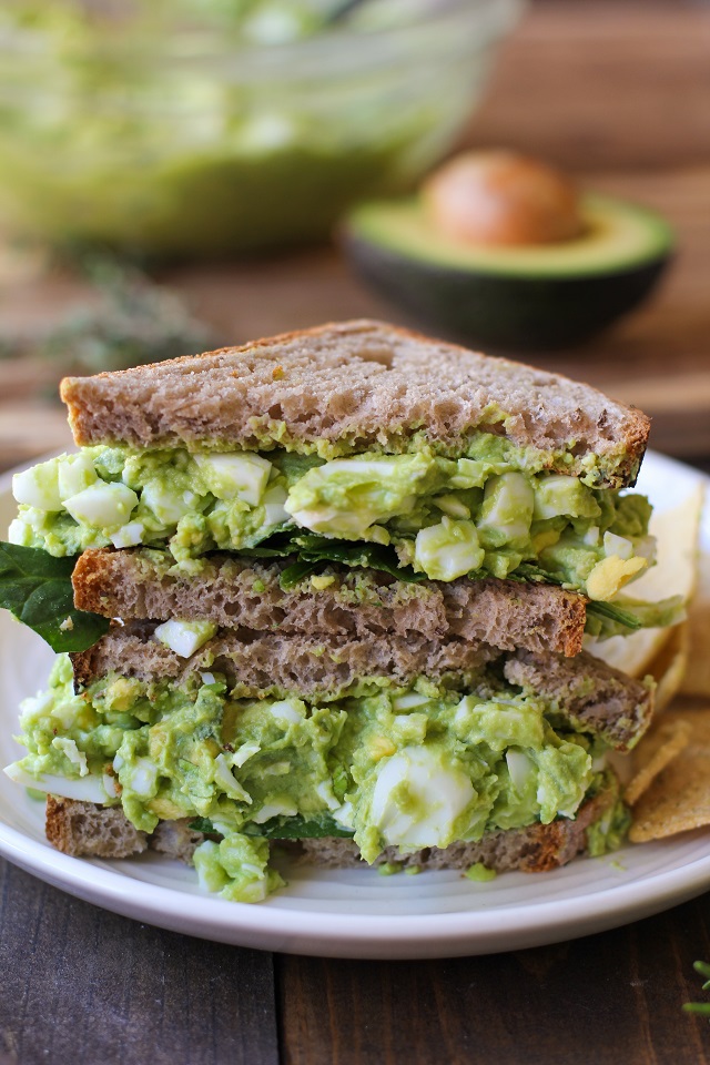 Herby Avocado Egg Salad Sandwiches | The Roasted Root