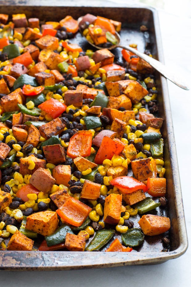 One Pan Mexican Sweet Potato Bake from Making Thyme for Health