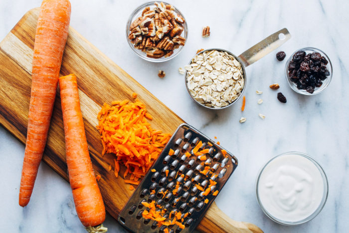 Overnight Carrot Cake Chia Seed Oats