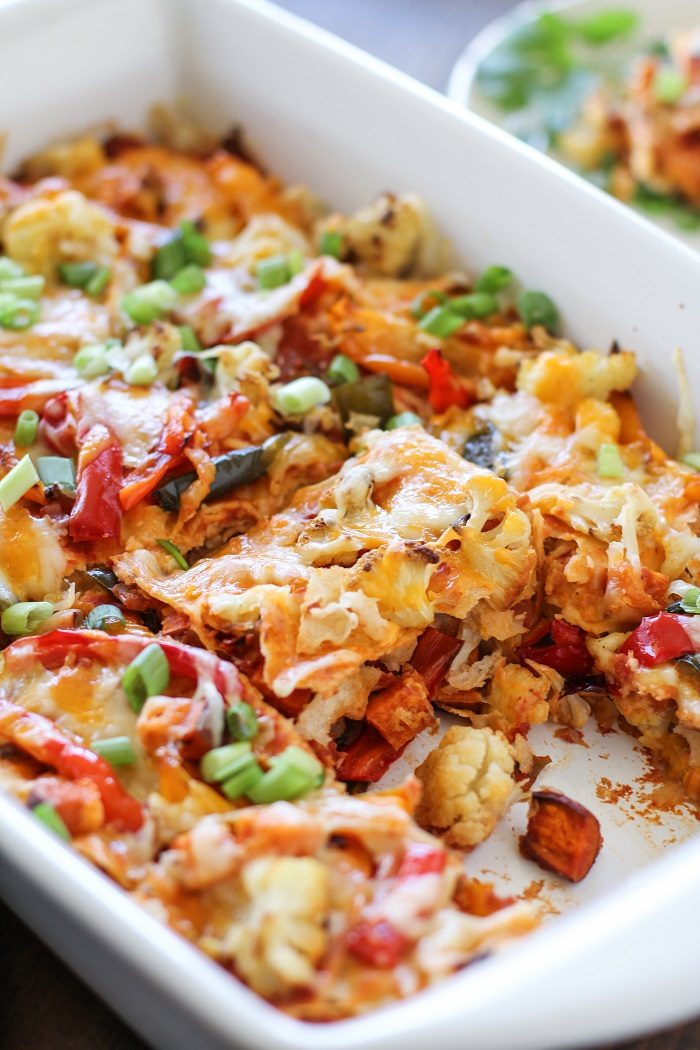 Roasted Vegetable Stacked Enchiladas from The Roasted Root