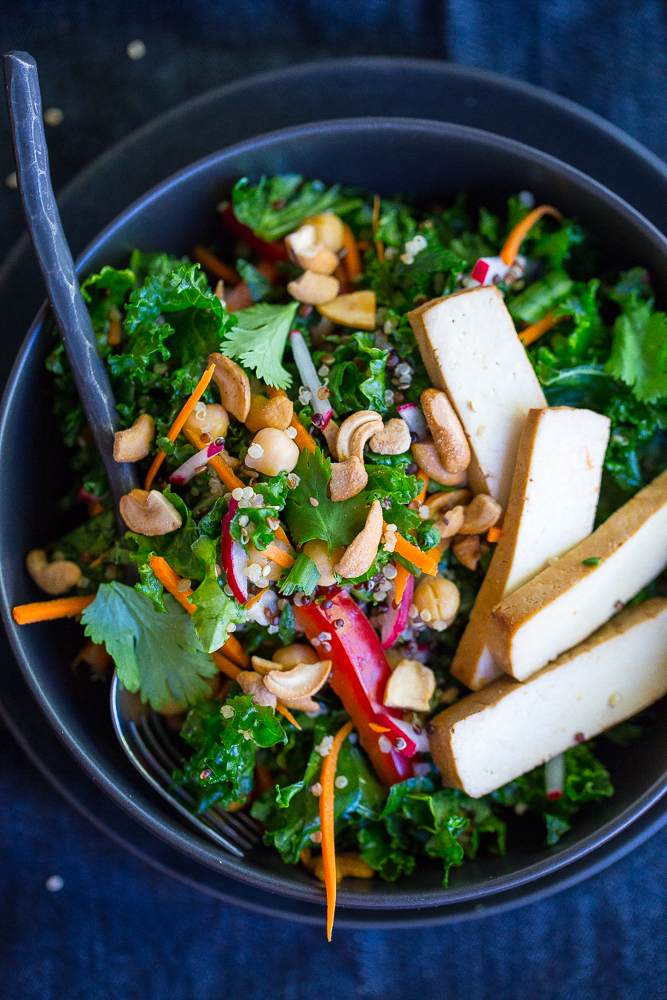 Asian Kale Power Salad from She Likes Food