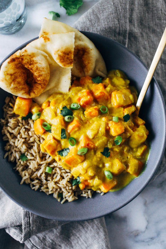 Swift Sweet Potato Curry from Making Thyme for Health