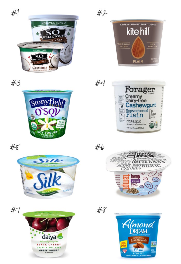 Which Dairy-free Yogurt is the best? Check out this detailed comparison including ingredients, nutrition facts, price and an evolution of flavor and texture. (plant-based, vegan)