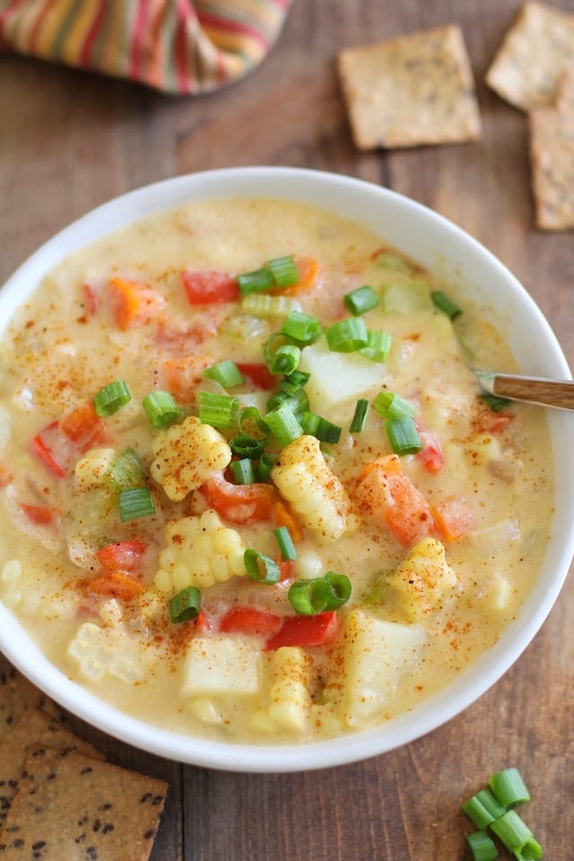 Vegan Corn Chowder from The Roasted Root