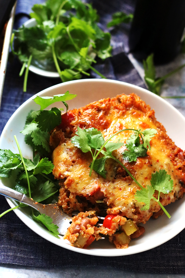 Easy Mexican Vegetable Quinoa Casserole from Eats Well With Others