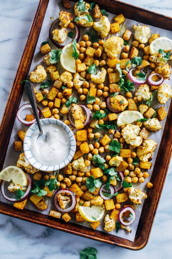 Sheet Pan Chickpea Tikka from Making Thyme for Health