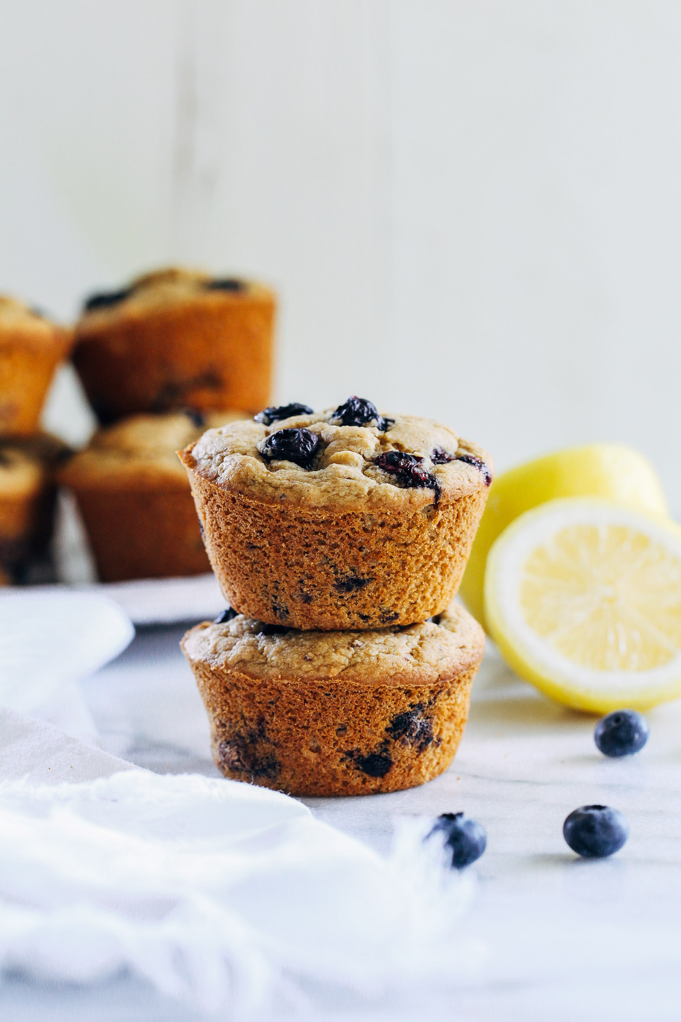 Vegan and Gluten-free Blueberry Lemon Muffins