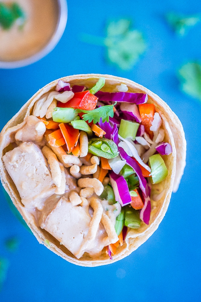 Crunchy Asian Tofu Wraps from She Likes Food