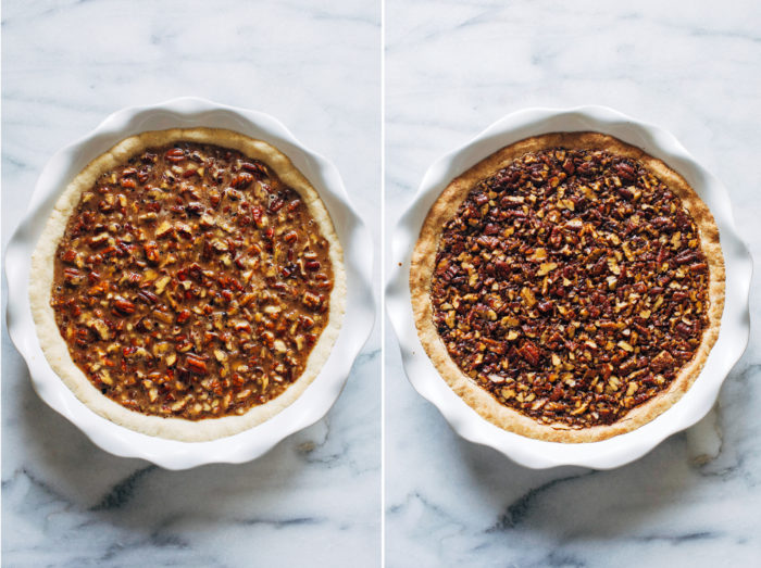 The Best Vegan Pecan Pie- made with just 9 simple ingredients, you would never guess this pecan pie is made without eggs or corn syrup!  #plantbased