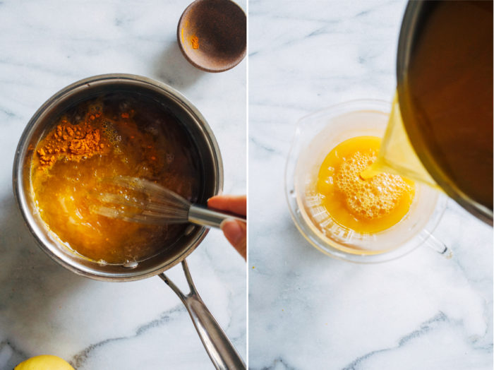 Sparkling Turmeric Tonic- made with a blend of turmeric and ginger, this anti-inflammatory drink is refreshing and delicious!