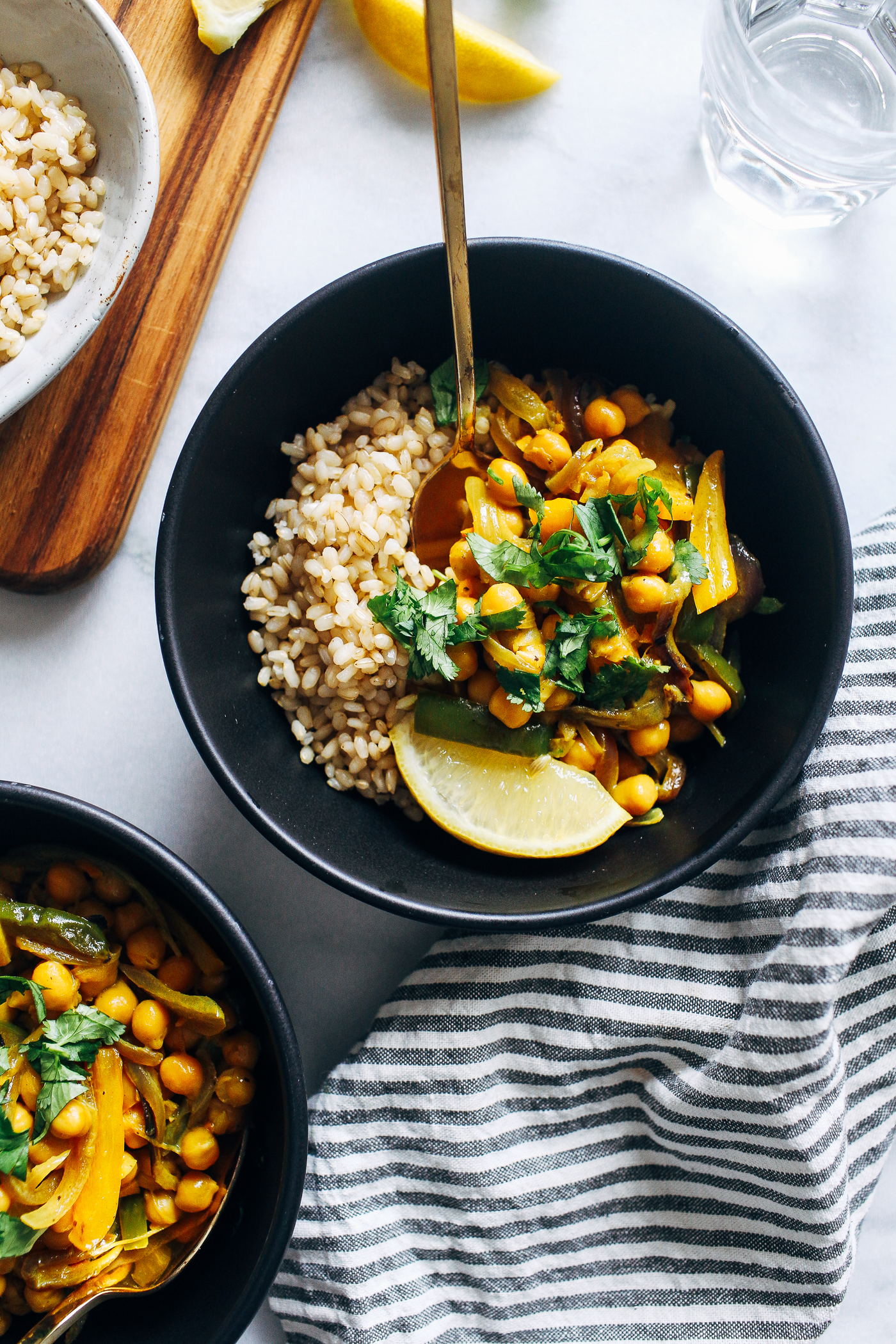 Creamy Turmeric Chickpea Skillet