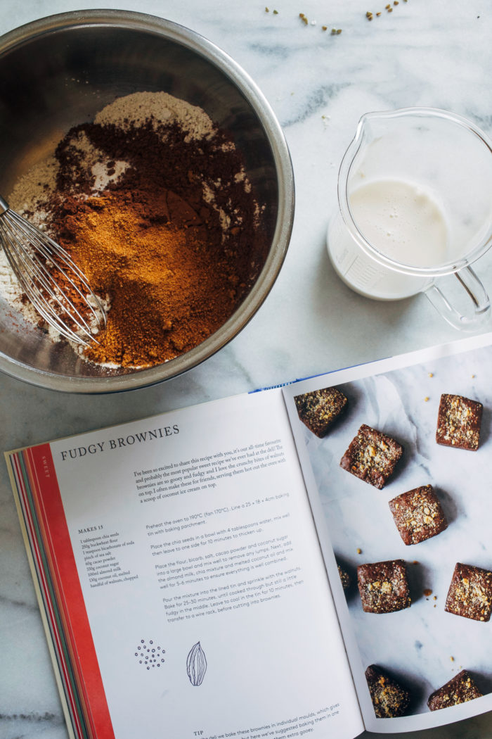 Ella's Fudgy Brownies- adapted from the new cookbook Deliciously Ella, all you need is 8 wholesome ingredients to make these scrumptious vegan brownies!