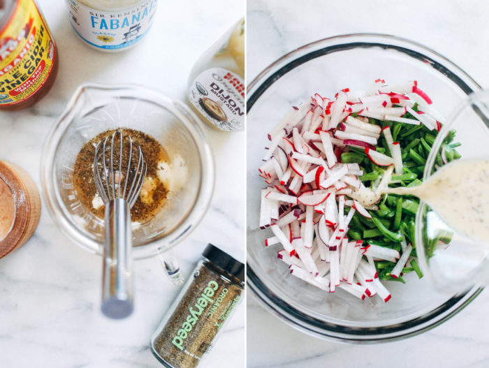 Snap Pea Radish Slaw- made with just 8 ingredients, this spring-inspired slaw is simple and refreshing.
