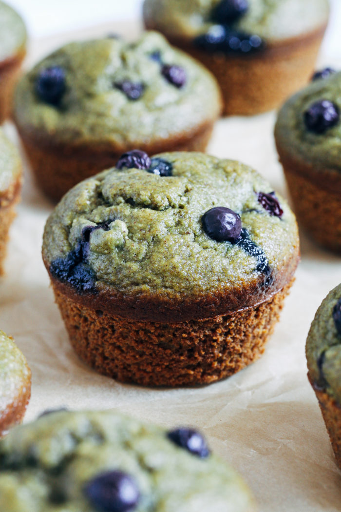 Healthy Green Monster Muffins- made with a secret green ingredient, these muffins are dairy-free, oil-free, gluten-free and refined sugar-free!