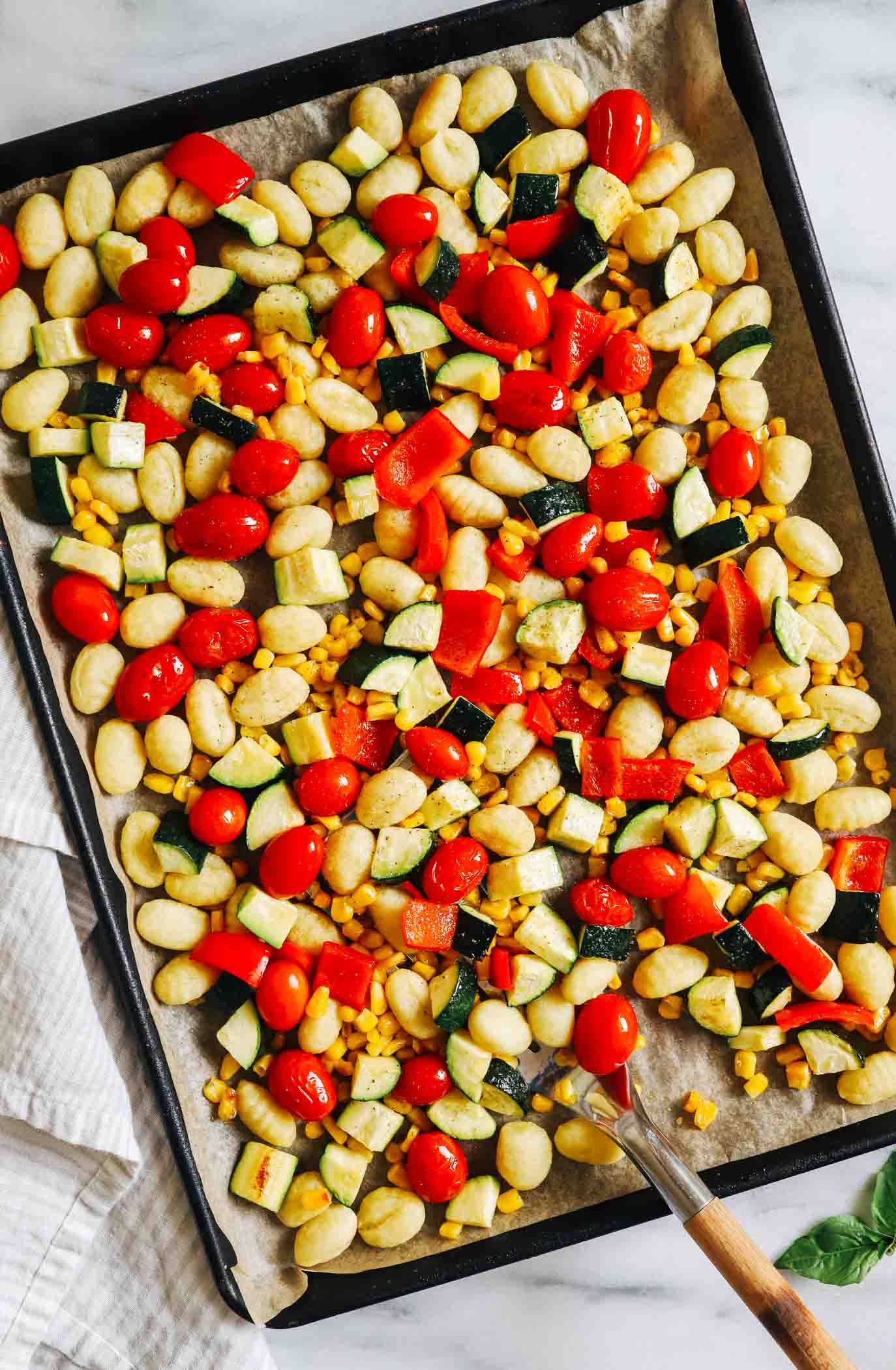 Summer Vegetable Baked Gnocchi with Herbed Tofu 'Ricotta'