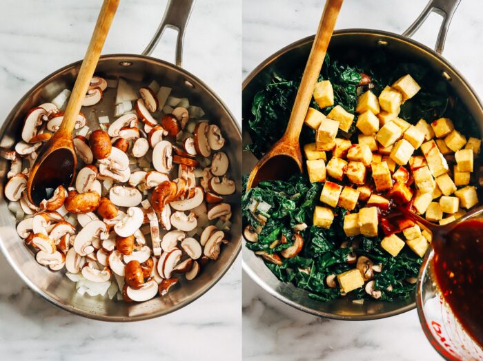 Teriyaki Tofu Quinoa Bowls- Packed with 29 grams of protein, these quinoa bowls are a nutritional powerhouse! Perfect to prep for dinner or healthy lunches during the week. (vegan + gluten-free)