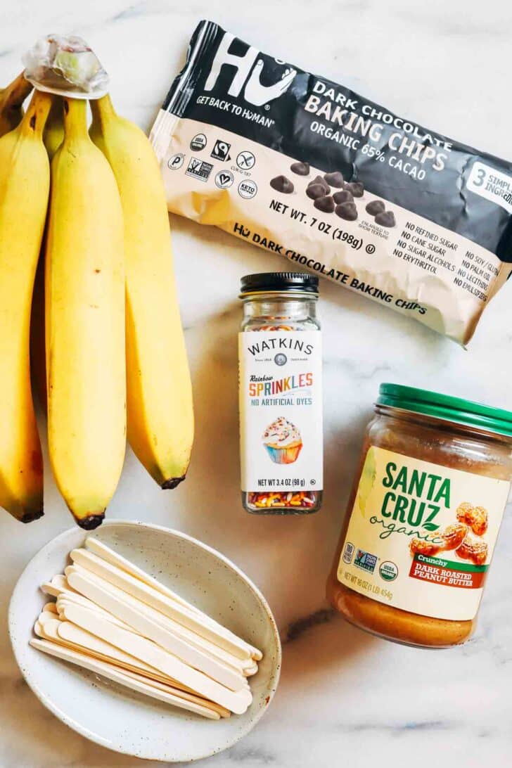 You only need 4 ingredients to make these refreshing banana popsicles! Perfect for a fun and refreshing dessert that's nutritious too. (vegan, gluten-free, and nut-free option)
